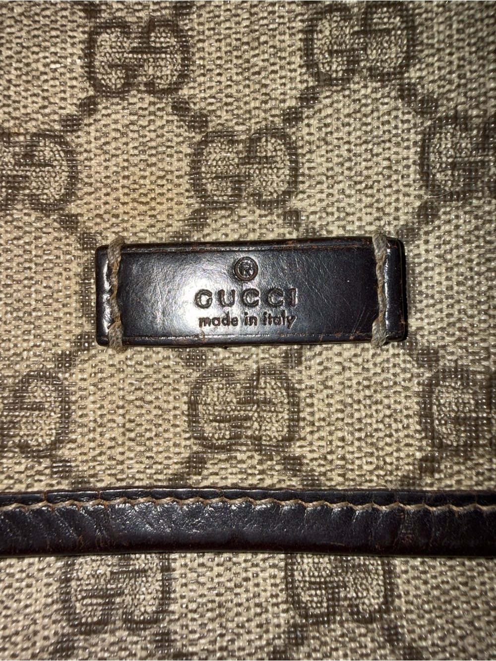 Gucci Beige & Brown GG Monogram Clutch - Picture 3 of 11